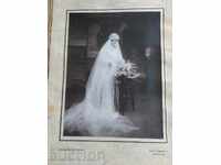 OLD BIG WEDDING PHOTO PHOTO BRIDE PORTRAIT