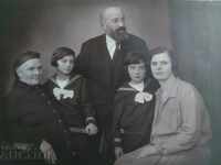1929 VECHI FAMILIE MARE FOTO FOTO CARTON