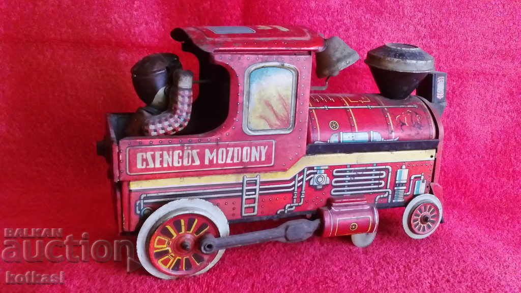 Auction Old metal Locomotive train, socialistic children's toy Auction Old metal Locomotive train, socialistic children's toy