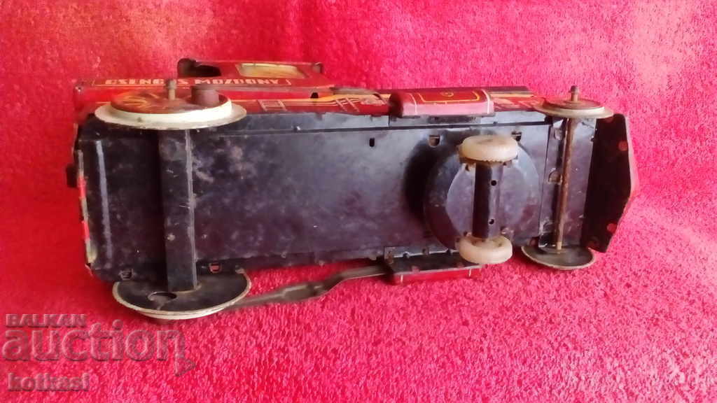Old metal Locomotive train, socialistic children's toy - 7 Old metal Locomotive train, socialistic children's toy - 7