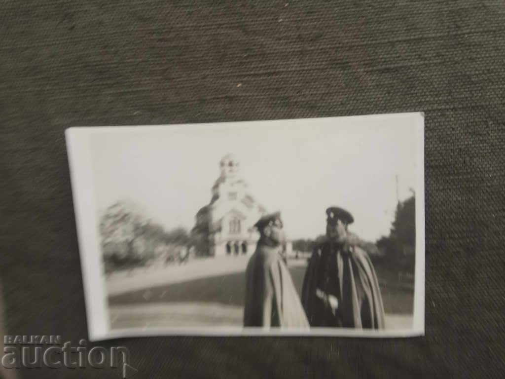 Officers in front of "Alexander Nevsky" Officers in front of "Alexander Nevsky"