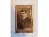 Снимка картон фотография Инженер Пъневски Прага 1922 г.