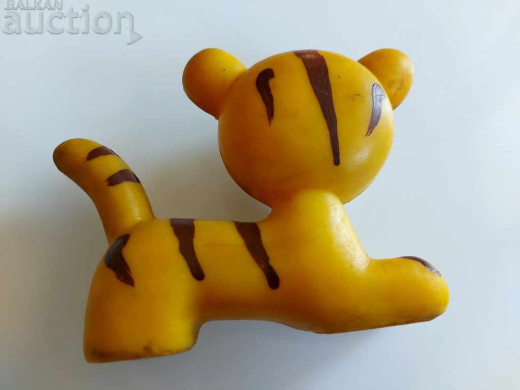SOC CHILDREN'S RUBBER TOY CAT TIGER SOCA - 6 SOC CHILDREN'S RUBBER TOY CAT TIGER SOCA - 6