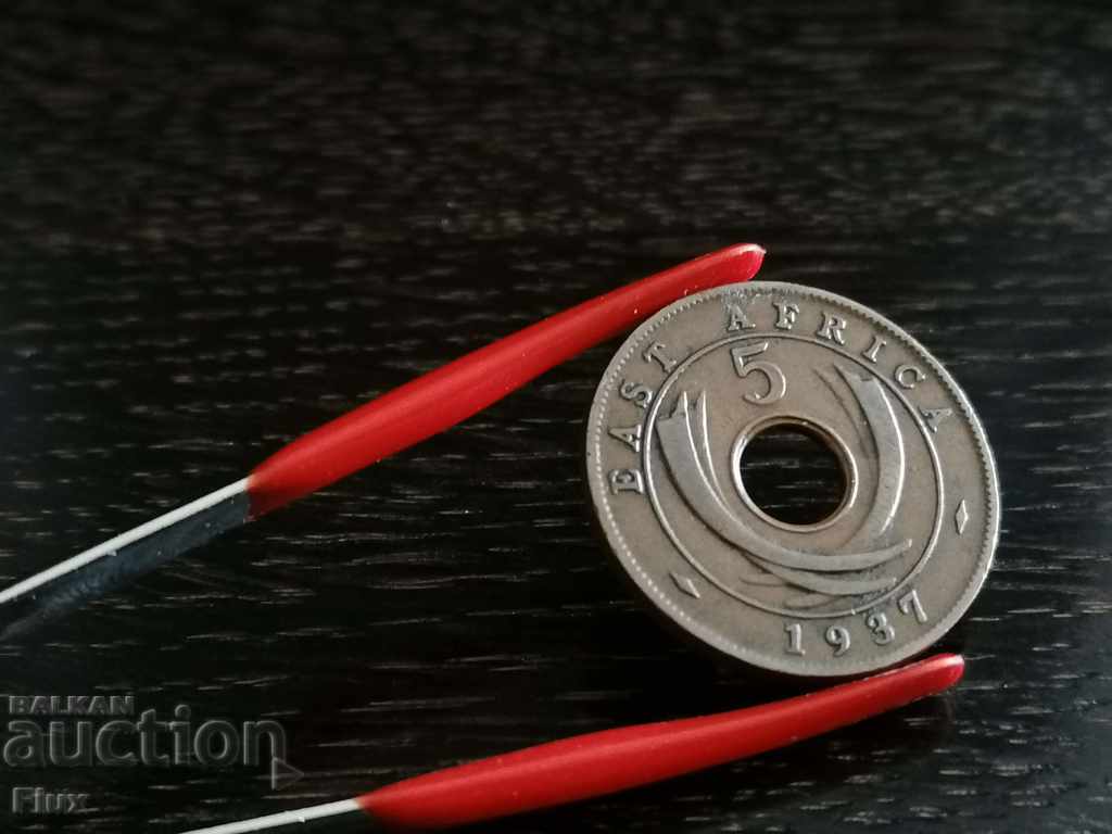 Auction  Coin - East Africa - 5 cents 1935