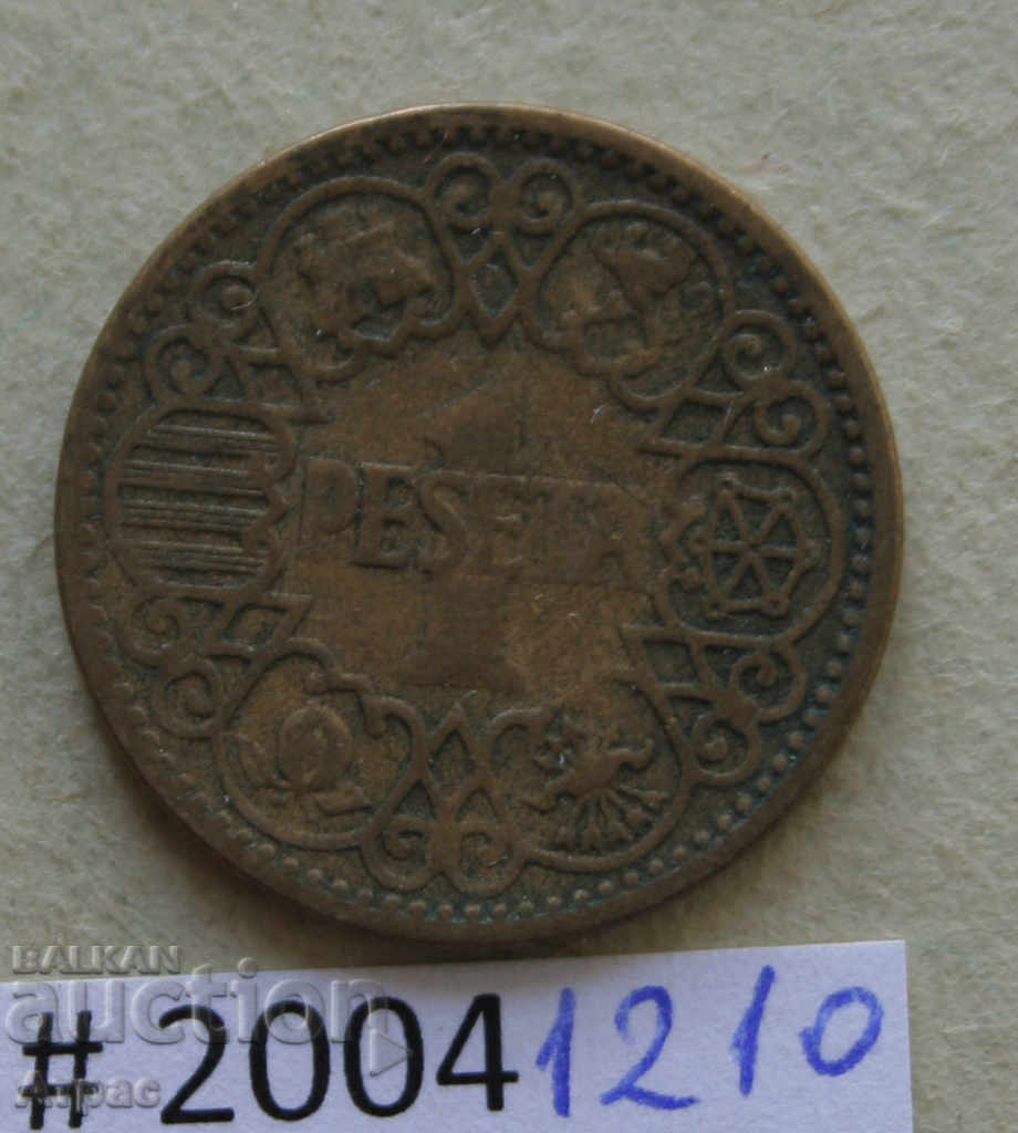 1 peseta 1944 Spania