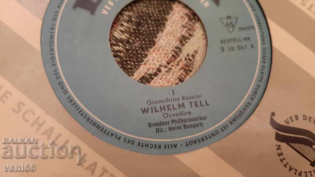 Auction  Gramophone record - small format - Wilhelm Tel