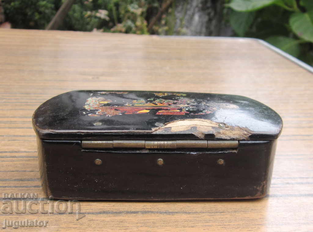 Auction  antique wooden jewelry box Russian Empire Tsarist Russia