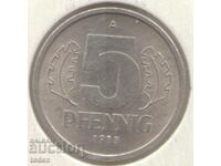 Germania D.R.-5 Pfennig 1983 A-KM # 9