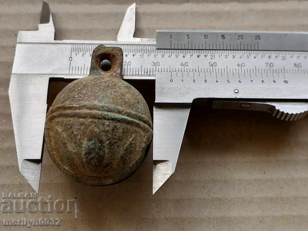 Clopot de căruță de cai tip „nucă” din bronz – secolul al XIX-lea - 6 Clopot de căruță de cai tip „nucă” din bronz – secolul al XIX-lea - 6