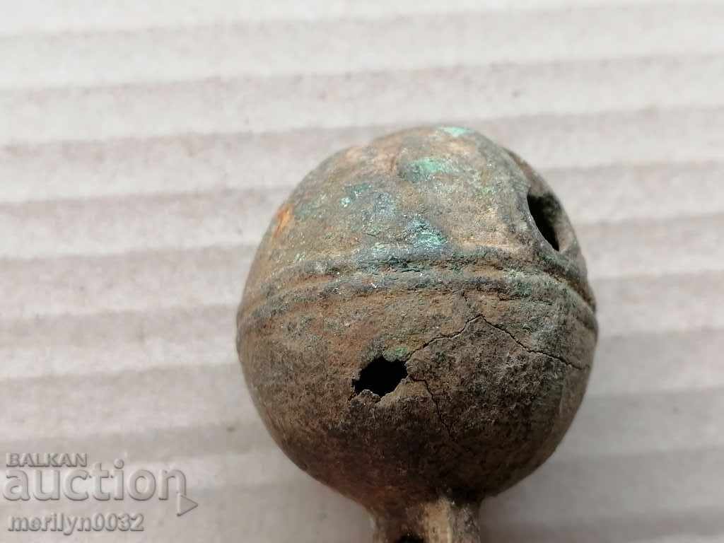 Clopot de căruță de cai tip „nucă” din bronz – secolul al XIX-lea - 7 Clopot de căruță de cai tip „nucă” din bronz – secolul al XIX-lea - 7