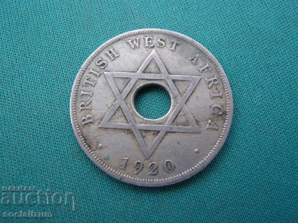 British West Africa 1 Penny 1920 Rare