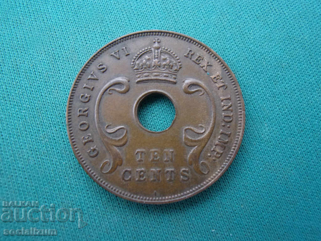 British East Africa 10 Cent 1941 Rare