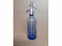 Стар стъклен сифон за газирана вода , сода - Русе .Бутилка 2