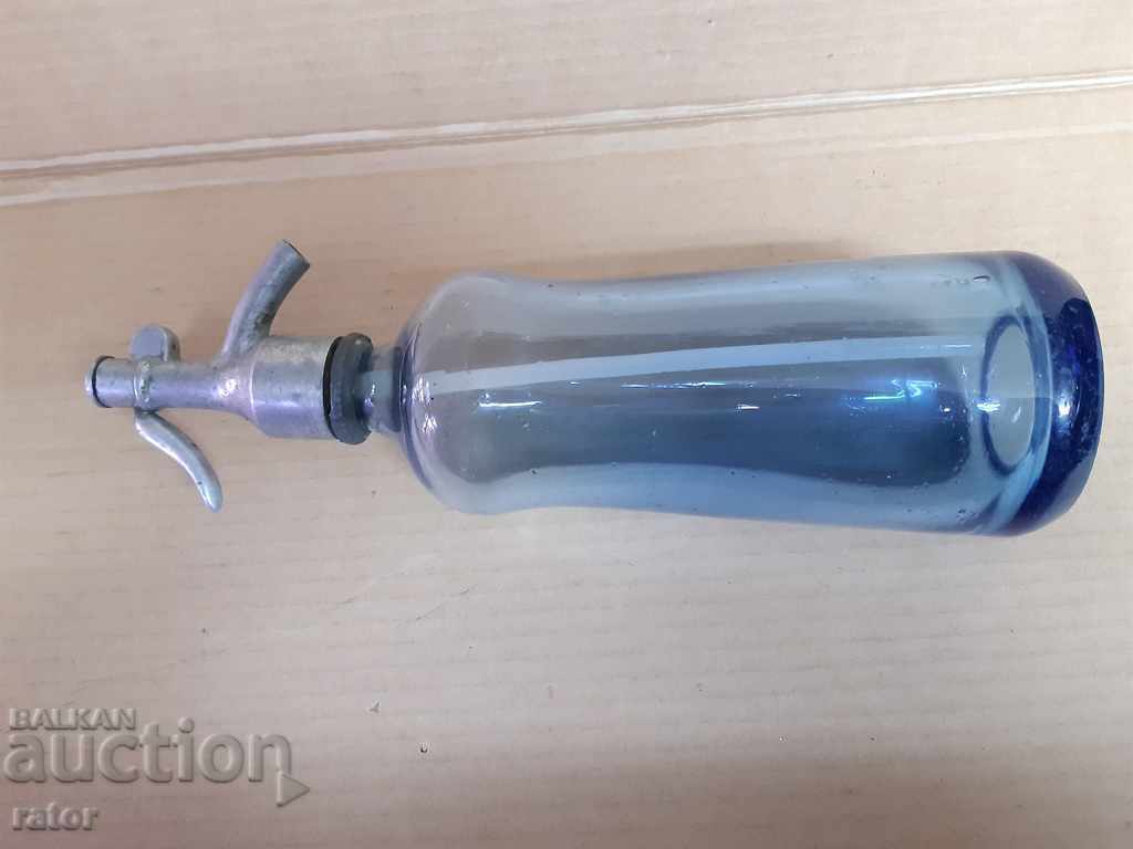 Auction  Old glass siphon for carbonated water, soda - Ruse. Bottle 4