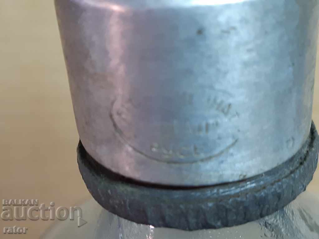 Old glass siphon for carbonated water, soda - Ruse. Bottle 4 - 6