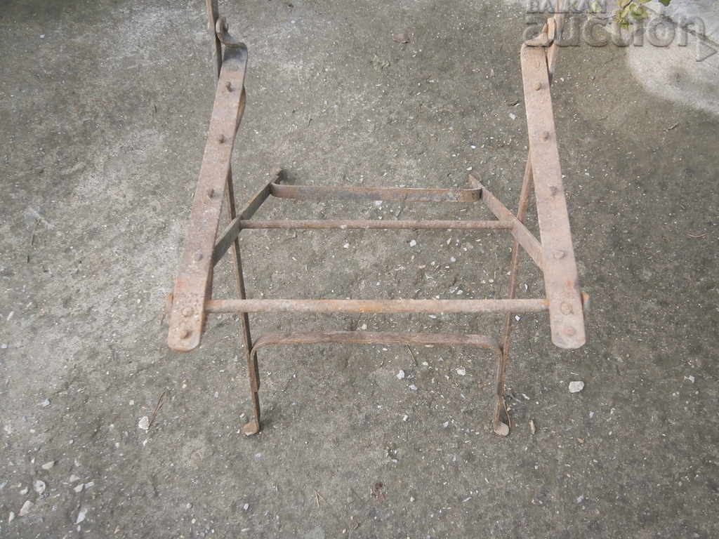 Auction OLD FORGED folding CHAIR vintage retro Auction OLD FORGED folding CHAIR vintage retro