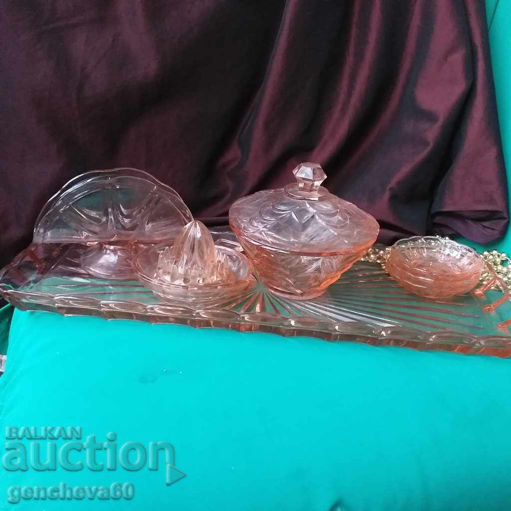 Rare vintage set in pink 8 pieces Rare vintage set in pink 8 pieces
