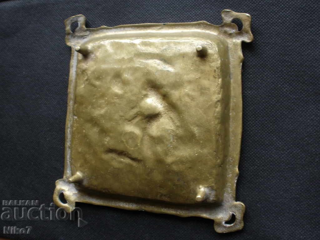 Old, massive, bronze "art" ashtray. - 5 Old, massive, bronze "art" ashtray. - 5