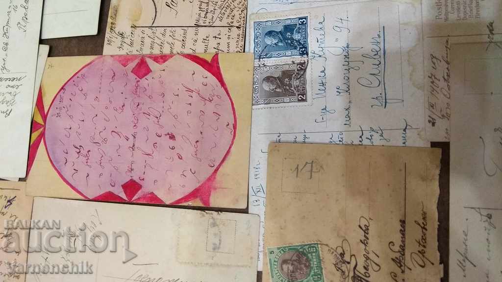 Lot of 20 uniquely preserved over 100 years old cards - 5