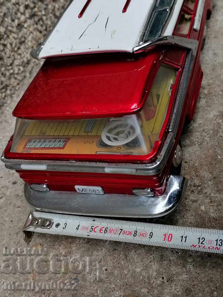 Παράδοση Παιδική λεωφορείο παιχνίδι κασσίτερου, αυτοκίνητο, καροτσάκι Παράδοση Παιδική λεωφορείο παιχνίδι κασσίτερου, αυτοκίνητο, καροτσάκι