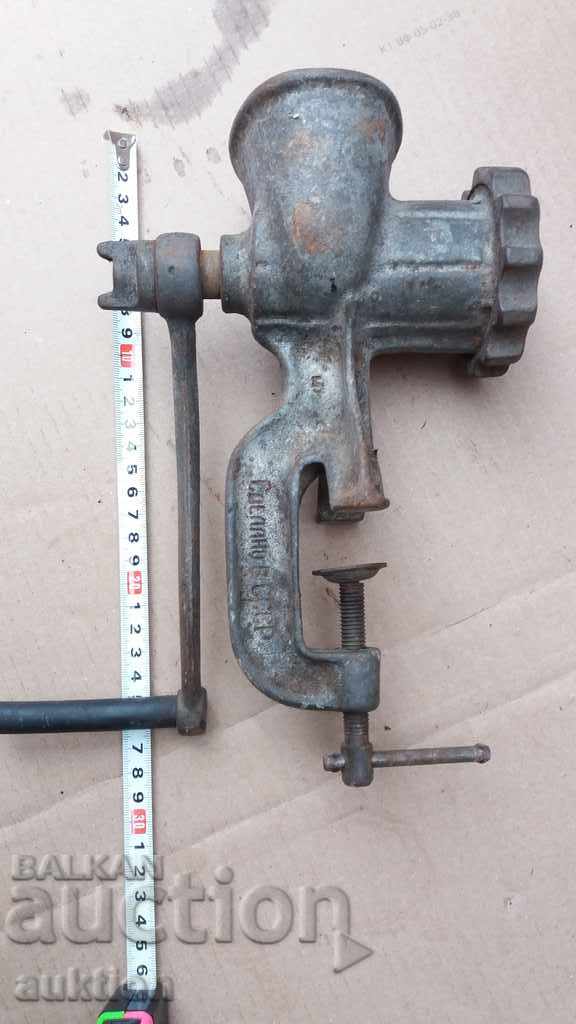 RUSSIAN STEEL MEAT GRINDER - MILLING MARKING OF THE USSR