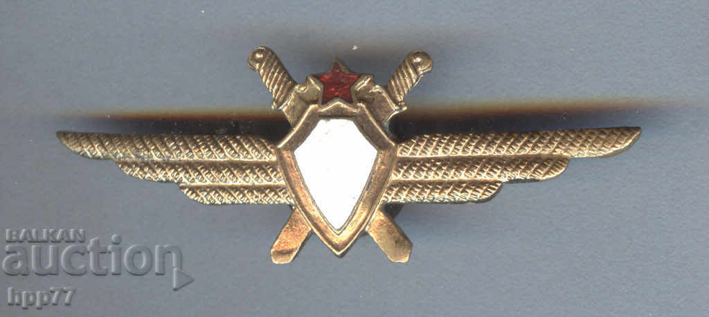 Very Rare military pilot badge without screw enamel class
