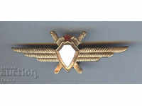 Very Rare military pilot badge without screw enamel class