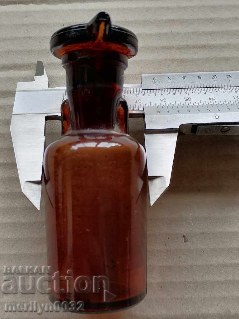Old medical bottle pipette dropper bottle - 6 Old medical bottle pipette dropper bottle - 6