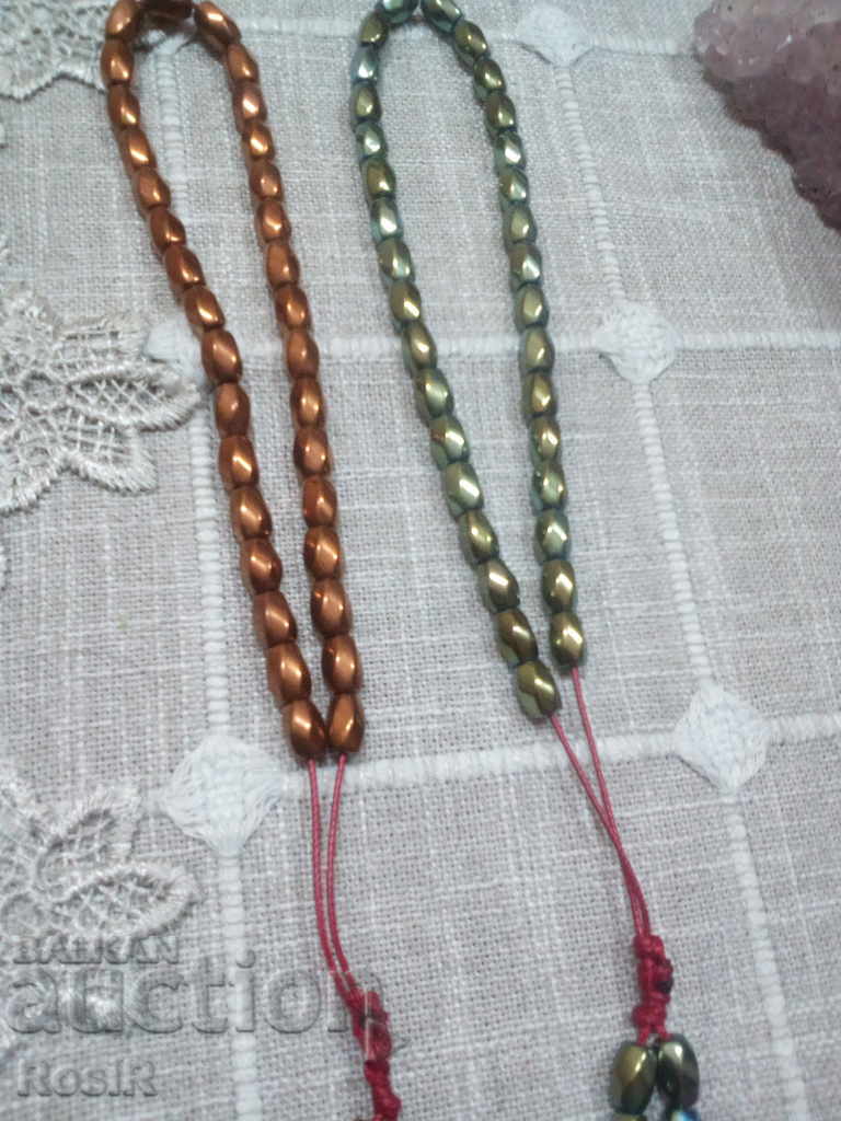 2 BEADS OF TREATED HEMATITE with price 28.00 BGN | € 14.32 2 BEADS OF TREATED HEMATITE with price 28.00 BGN | € 14.32