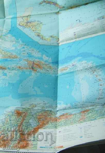 Map of Central America and West India 1973 - 5