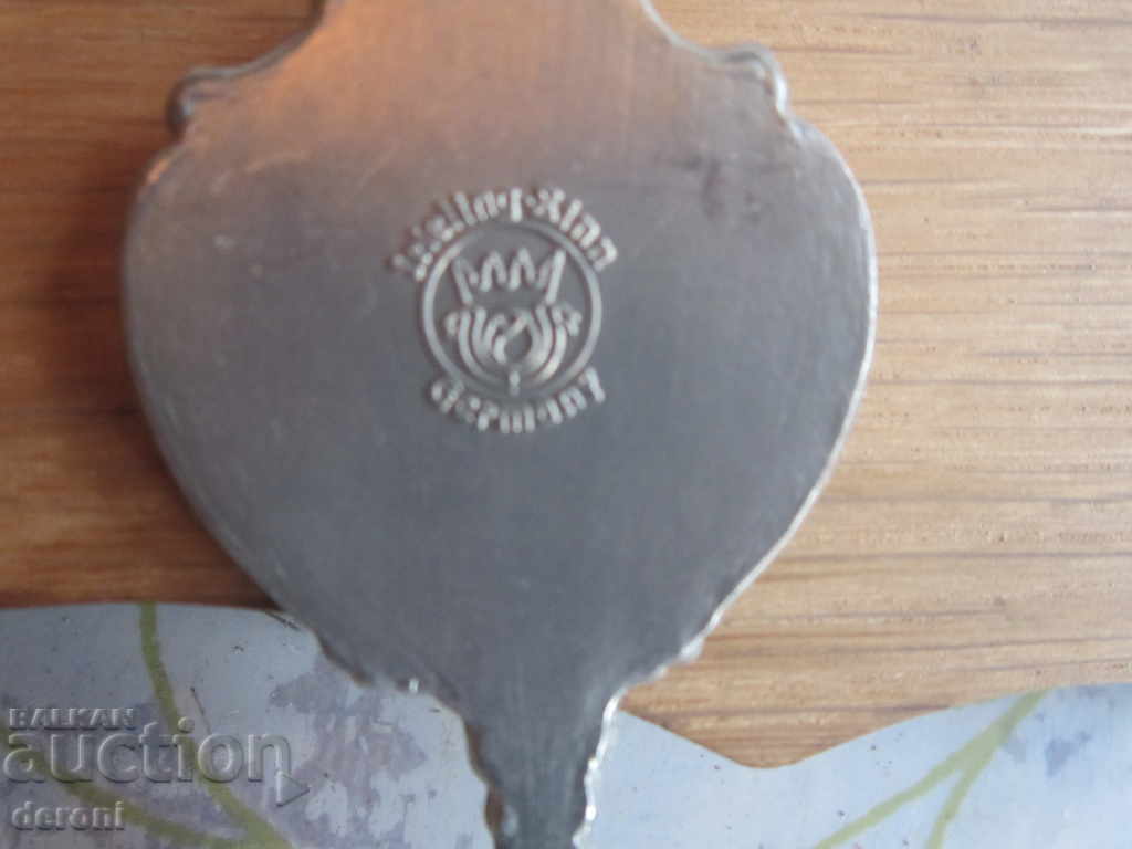 Livrarea Lingurita unica din cositor cu suport de stejar 1984 Lingura din cositor