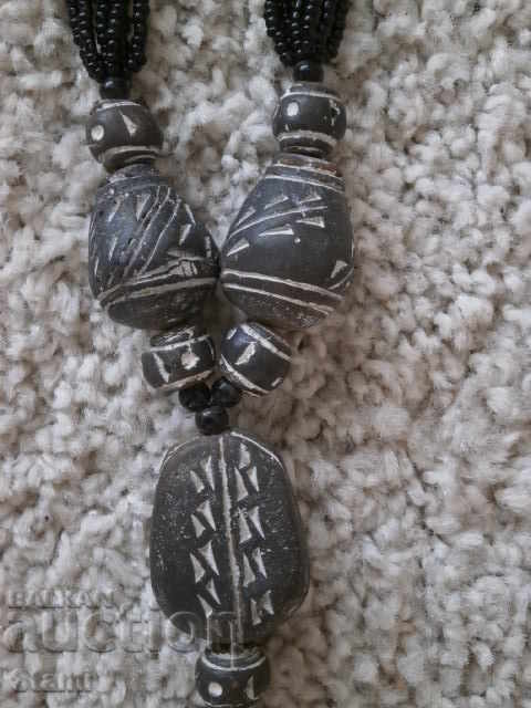 Traditional African necklace - a combination of sand beads - 5 Traditional African necklace - a combination of sand beads - 5