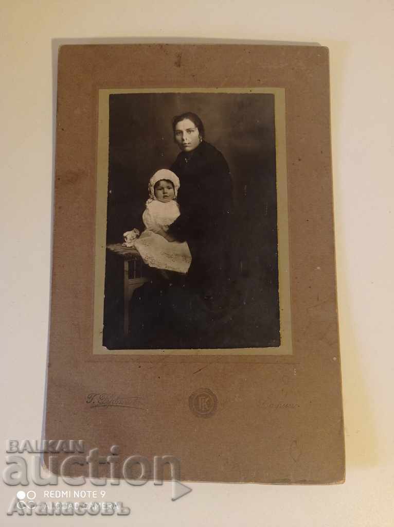 Photography photo cardboard Georgi Krapiev 1917