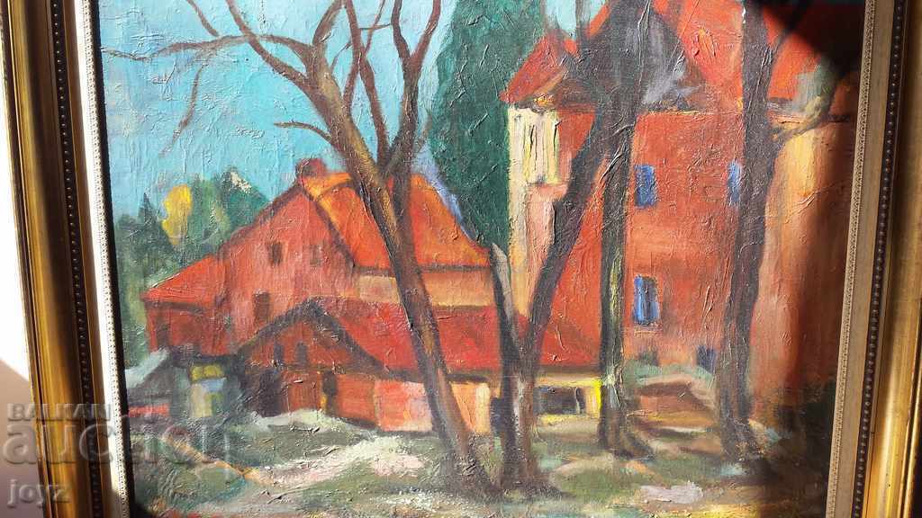 LANDSCAPE PAINTING 78 (OIL PAINTS) St.MITOVA / IDENTIFICATION with price 500.00 BGN | € 255.65