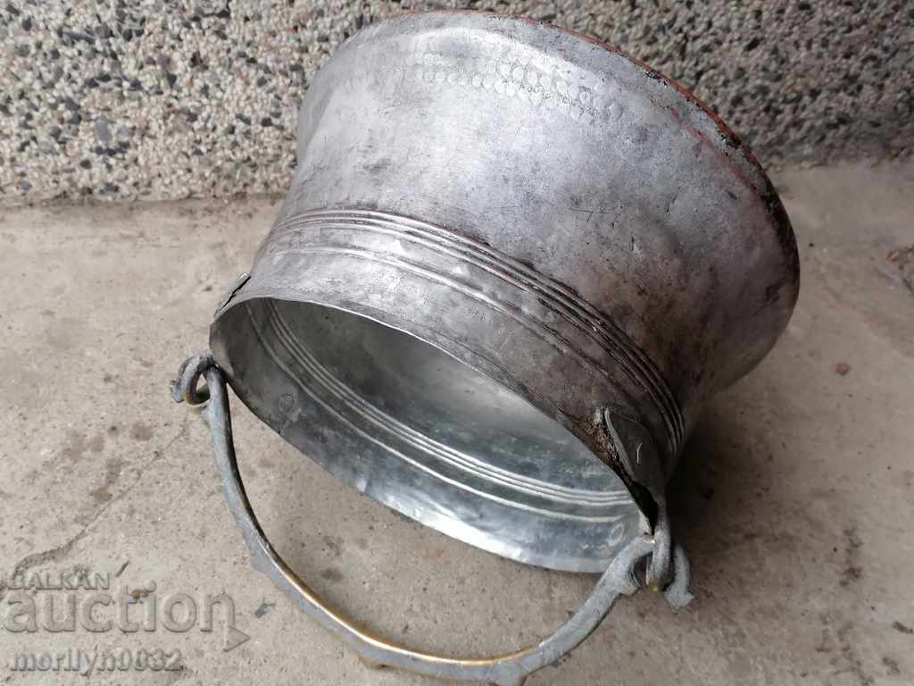 Auction  Tinned copper copper coin boiler copper copper vessel