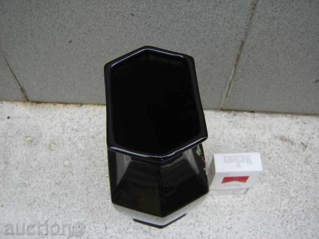 Όμορφη ζωγραφισμένη πορσελάνινη βάζα Ιταλίας - 6