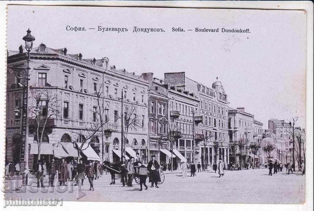OLD SOFIA circa 1919 CARD Bul. Dondukov 175