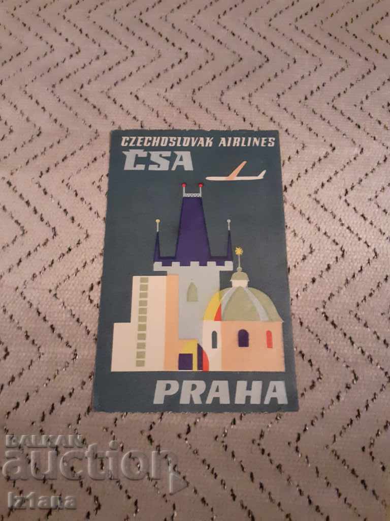 Vechea broșură CSA, Czech Airlines