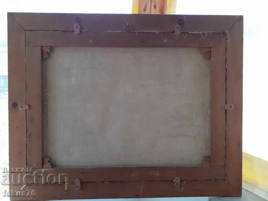 Auction Old collectible oil painting on canvas - signed Auction Old collectible oil painting on canvas - signed