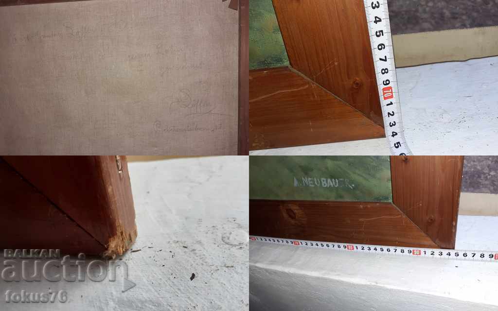 Old collectible oil painting on canvas - signed - 6 Old collectible oil painting on canvas - signed - 6