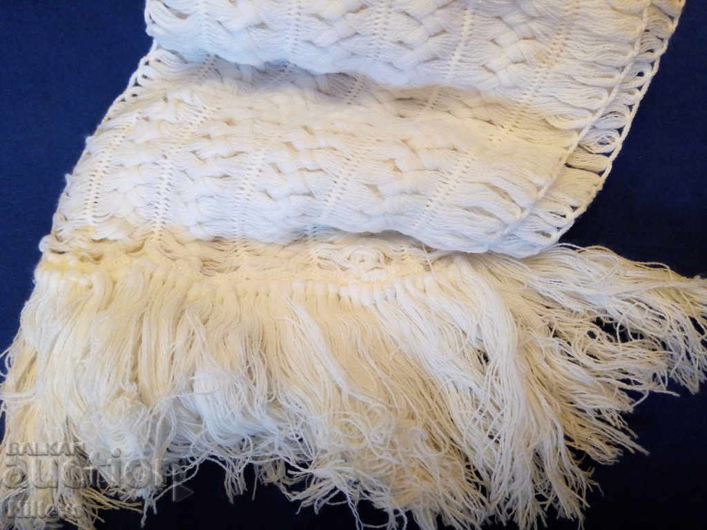 Set of winter hat and scarf hand-knitted, new, not worn. - 5