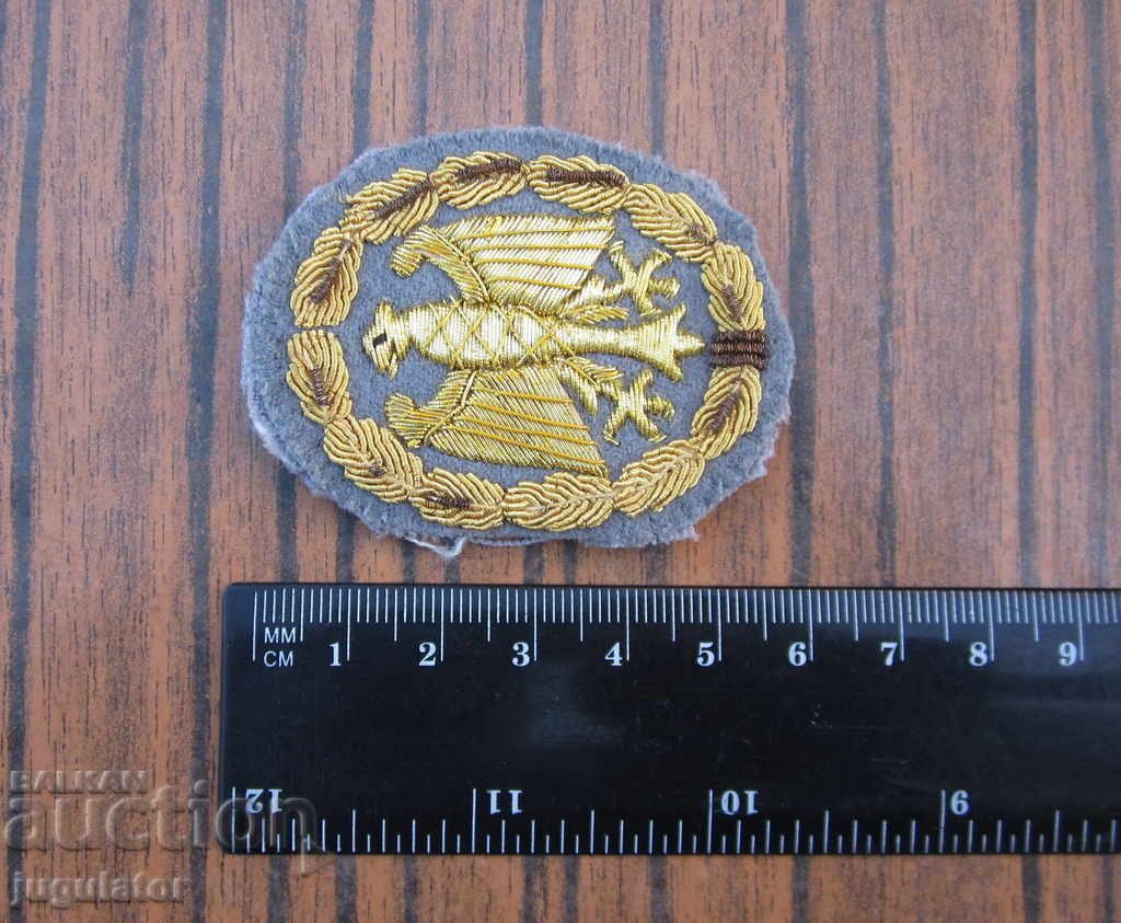παλιά γερμανική στρατιωτική χρυσή λωρίδα σημάδι αετός - 7