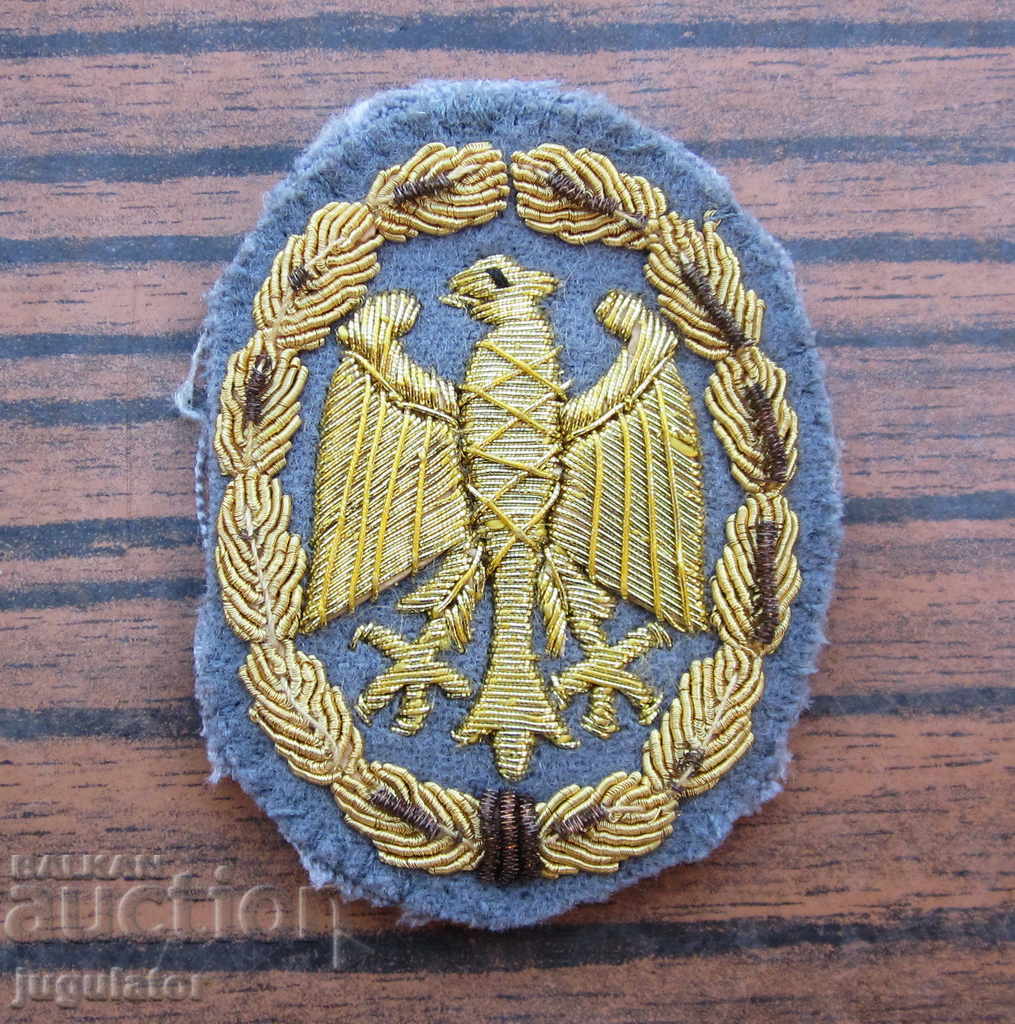 παλιά γερμανική στρατιωτική χρυσή λωρίδα σημάδι αετός