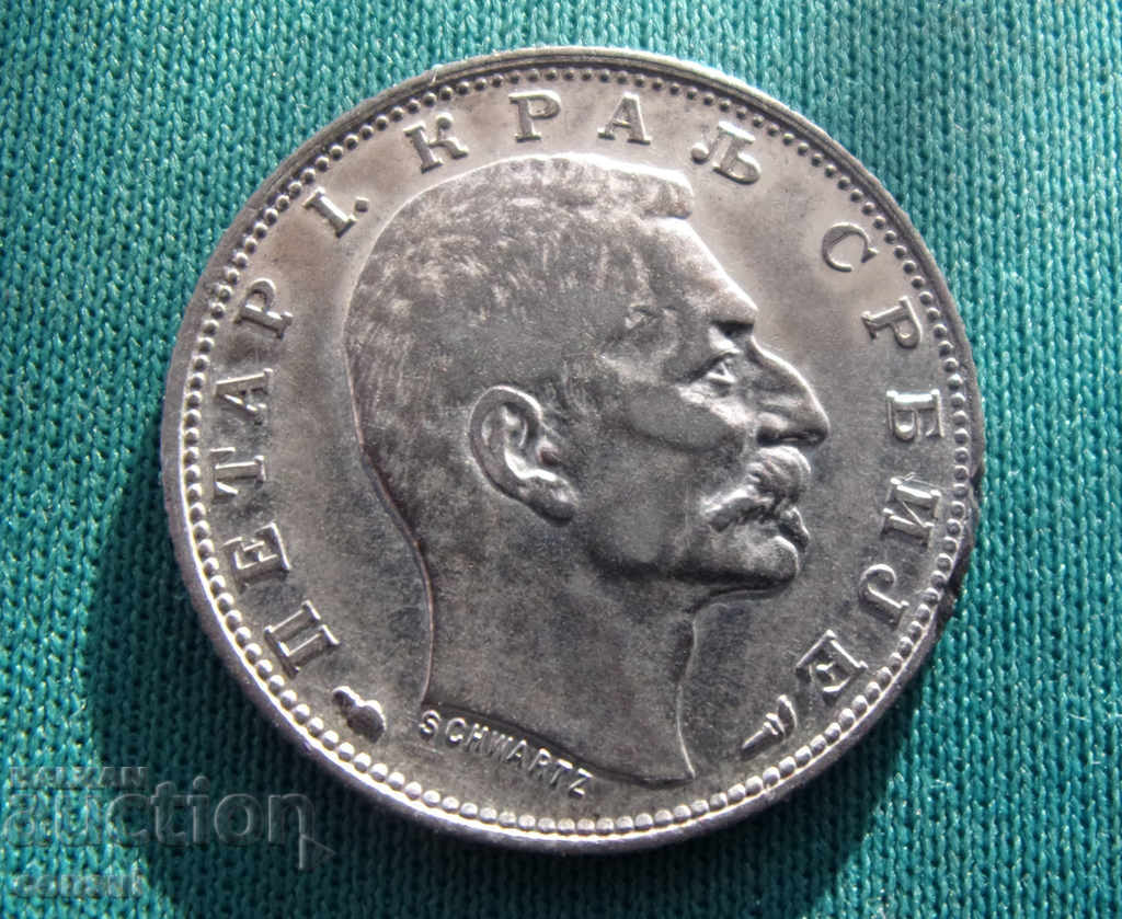 Serbia 1 Dinar 1915 UNC Rare Coin Silver cu preț € 10.23 | 20.01 BGN