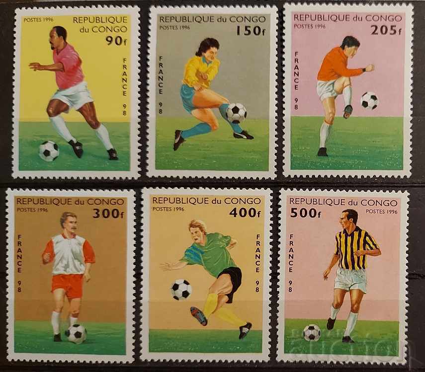 Република Конго 1996 Спорт/Футбол Франция 1998 MNH