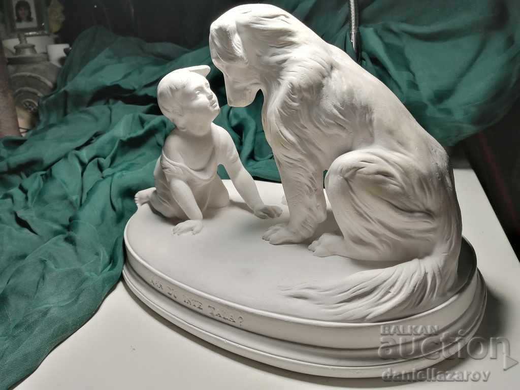 Auction  Sculpture "Kan du inte tala" Statuette, Figure 19th Century