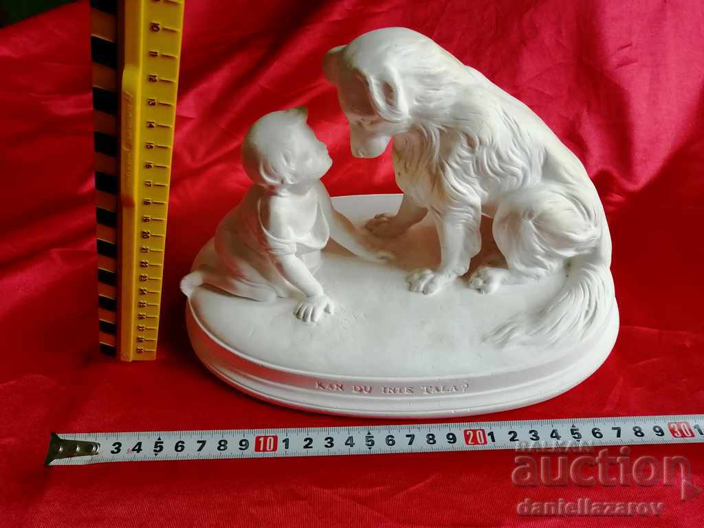 Sculpture "Kan du inte tala" Statuette, Figure 19th Century - 7