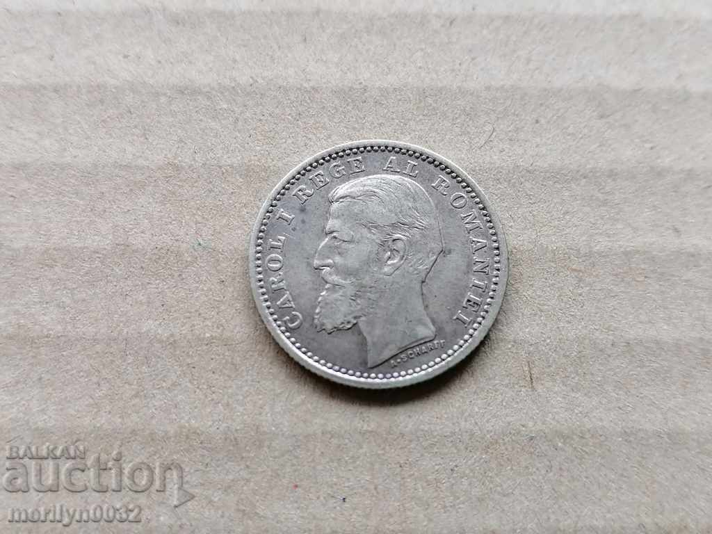 Silver 50 baths 1900 silver coin Romania - 6