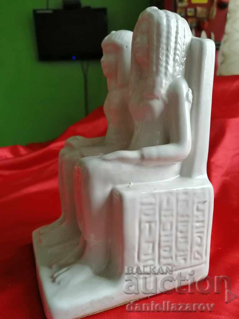 Auction Unique Italian Statue of Egyptian Pharaohs by BELLINI Auction Unique Italian Statue of Egyptian Pharaohs by BELLINI