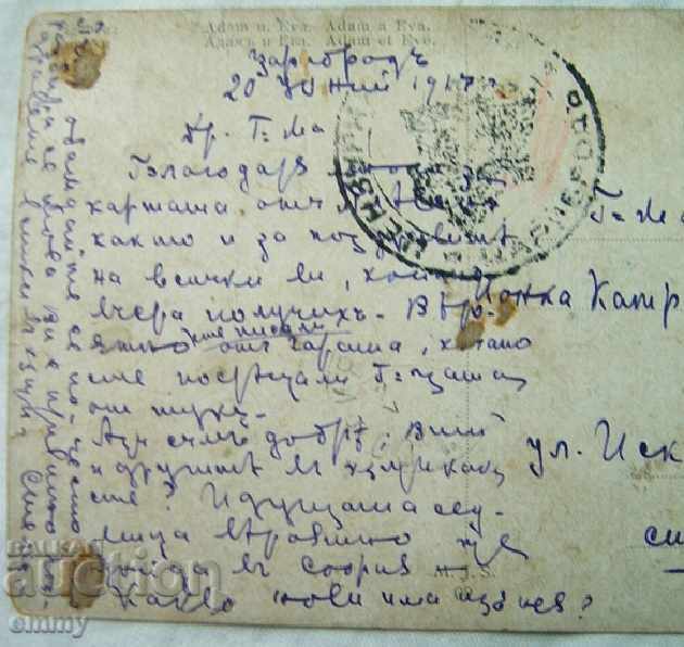 Old photo postcard children Tsaribrod 1917 censorship traveled - 5 Old photo postcard children Tsaribrod 1917 censorship traveled - 5